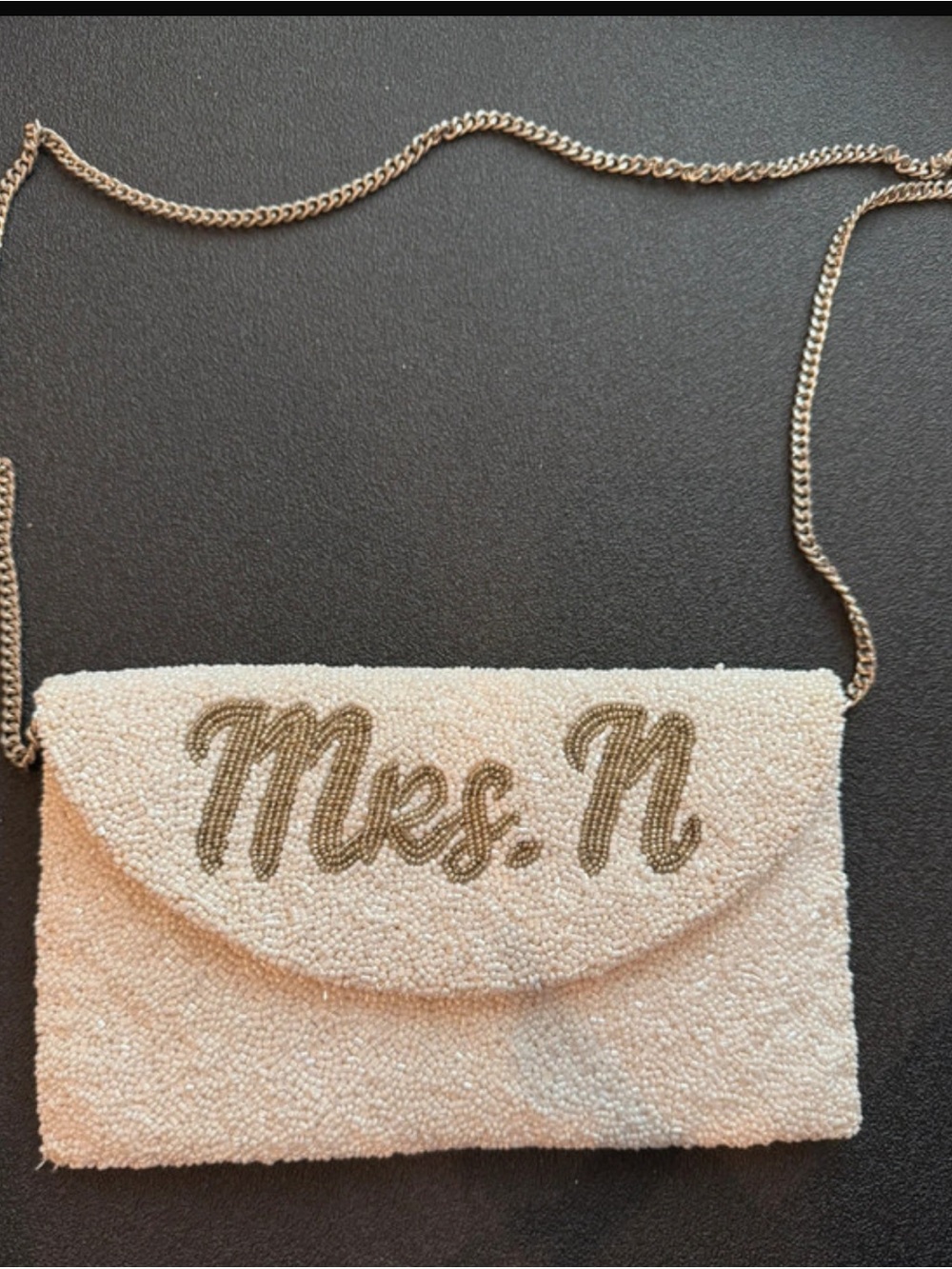 Mrs. N Custom Medium Structured “ITES” Purse 🤍✨